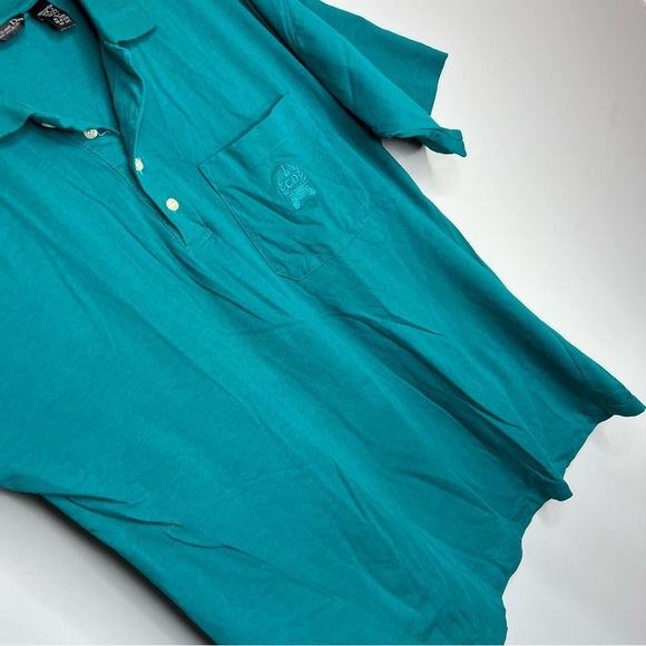 B4 VTG CHRISTIAN DIOR Monsieur Mens Shirt Green Front Pocket Short Sleeve - Picture 2 of 7